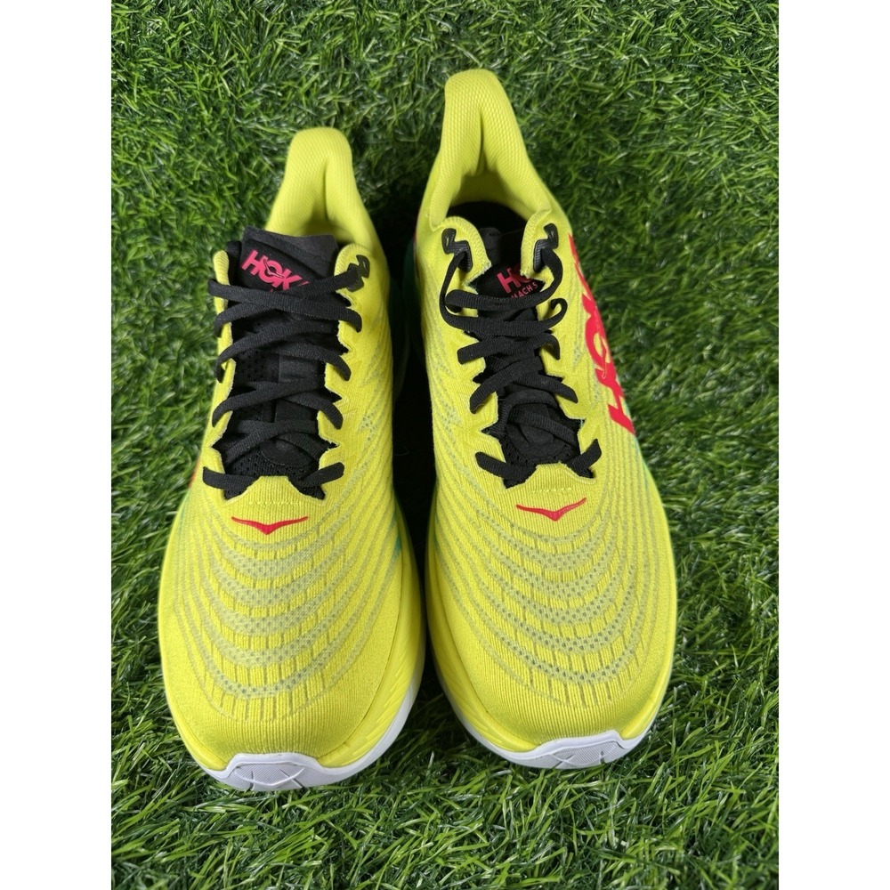 Hoka One One Mens Mach 5 Yellow Running Shoes Size 11.5 D 1127893 EPSB - Picture 4 of 9